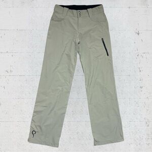 Prois Hunting Adventure Pants Women XS Nylon Khaki Tan Outdoor Zip Pockets